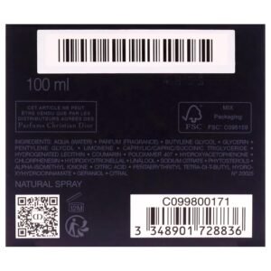 Dior Christian Sauvage Eau Forte Parfum For Men 3.4 Fl Oz