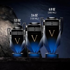 Rabanne Invictus Victory Elixir Parfum for Men - Long Lasting Intense Amber Woody Spicy Men's Perfume with Cardamom, Lavender & Vanilla - Trophy Bottle French Fragrance Spray