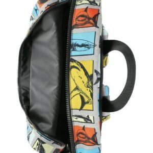 Wonder Nation Boys Colorblock Sharks 17" Laptop Backpack and Lunch Bag Set, 4-Piece, Black/Multi